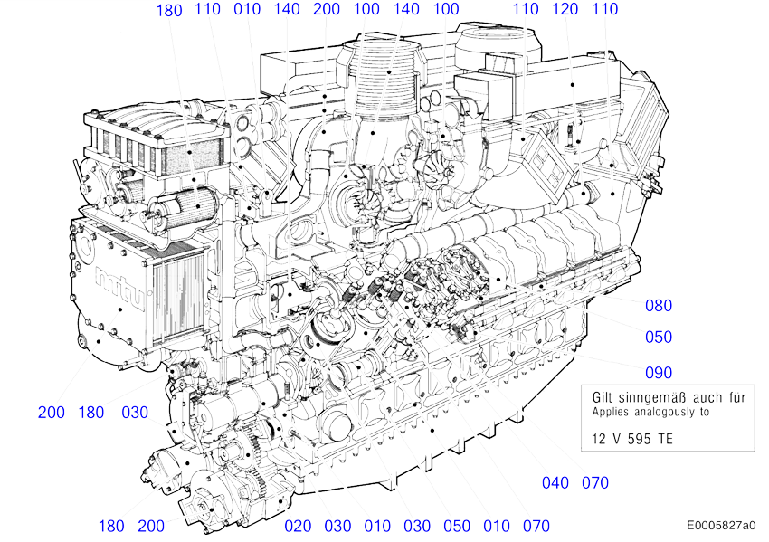 595 engine parts