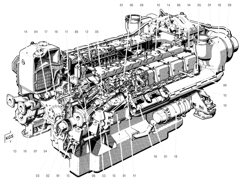 MTU 396 parts