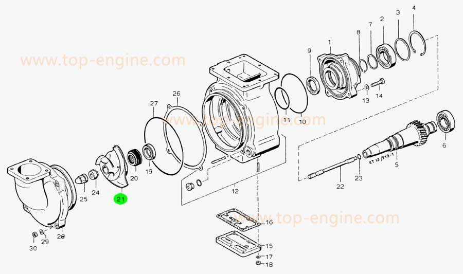 5582040406 MTU396 IMPELLER