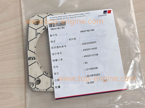 5800780180 MTU4000 GASKET