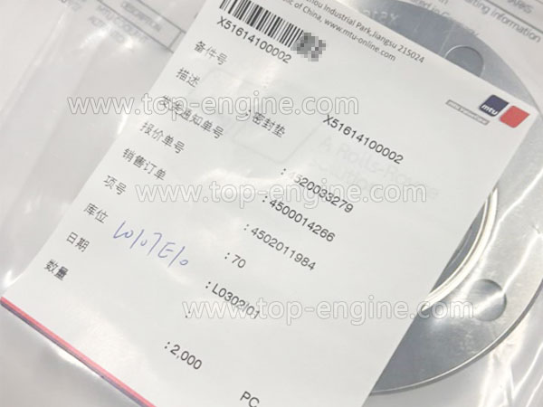X51614100002 MTU GASKET